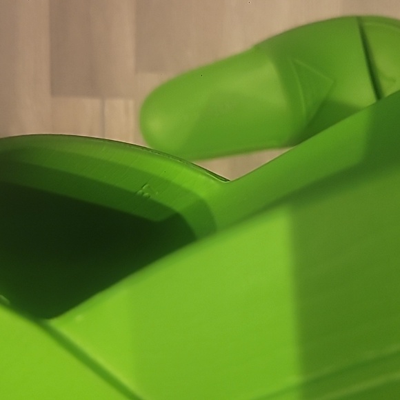 Prada Rubber Logo Slide Sandals (Women) Green Size 37 Or 7 Women Like New - Picture 5 of 10